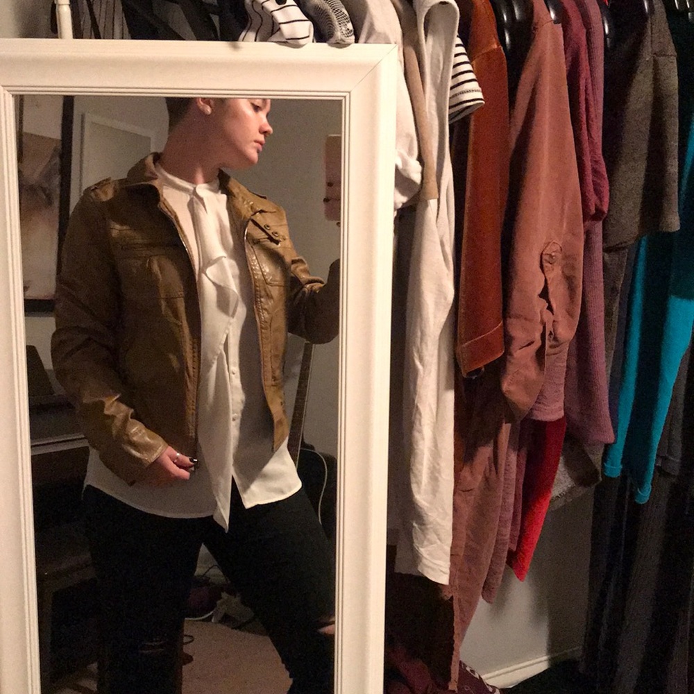 Brown Pleather Jacket